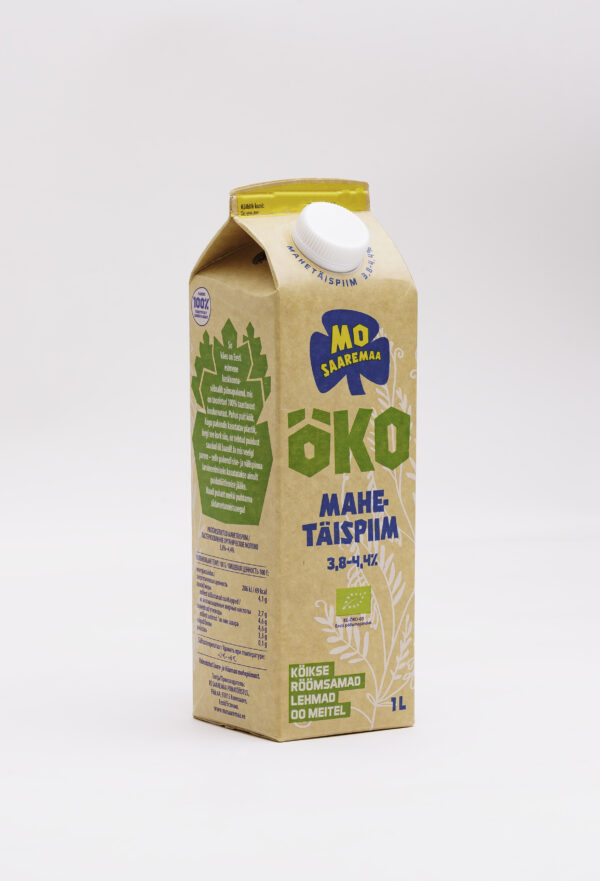 Mo Saaremaa ÖKO Mahetäispiim 3,8% – 4,4% 1L - Image 3